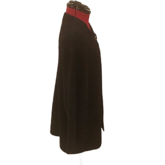 Alfred Dunner Jacket Women's Size Small Black Soft Feather Yarn Lightweight NWT - Picture 5 of 10